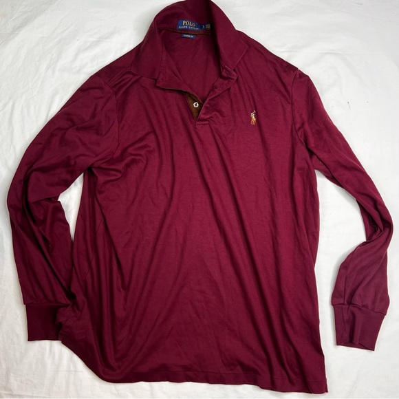 Polo Ralph Lauren LOT OF 5 Mens Large Shirt Long + Short Sleeve Crew Pony - Picture 2 of 16